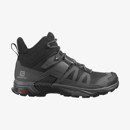 Salomon X ULTRA 4 MID GORE-TEX Mens Hiking Boots Black UK WNTP